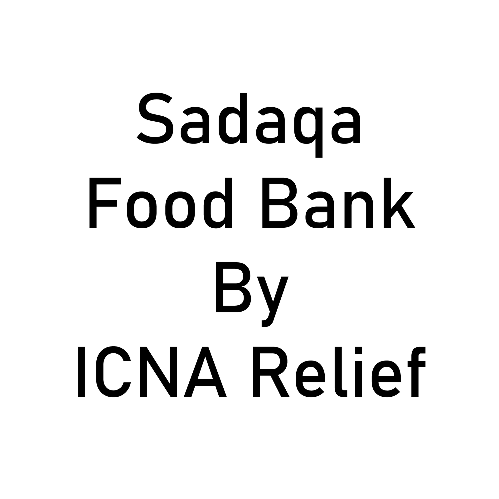 Sadaqa Food Bank By ICNA Relief Logo